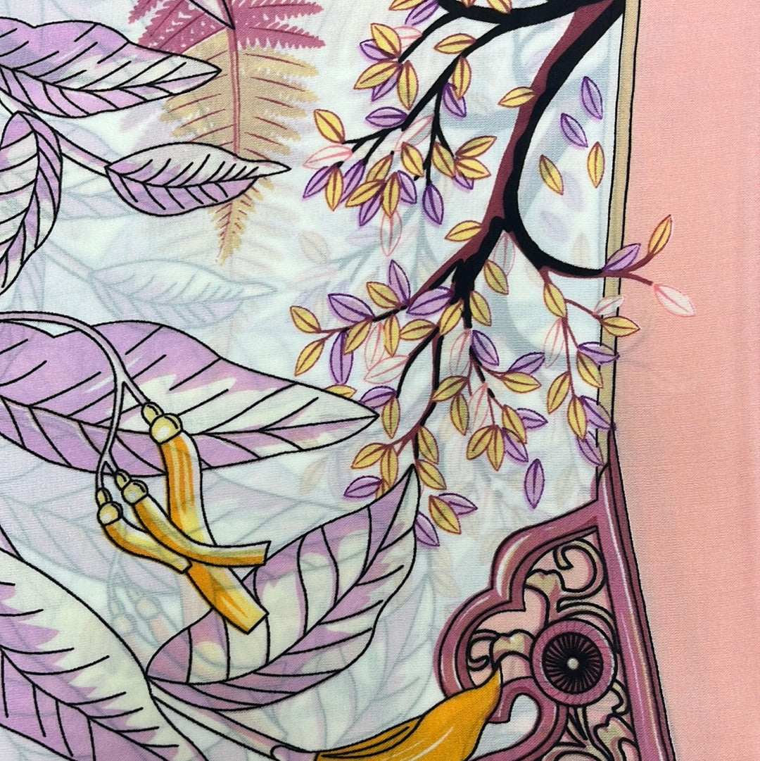 YF08-C42 GOLDEN GARDEN SCARF - German Fuentes Wholesale of Leather Handbags, Belts and Accessories - German Fuentes