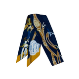 YF08-T58 EQUESTRIAN CHAIN & MEDALLION PRINT