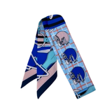 YF08-T56 COLORFUL ABSTRACT EQUESTRIAN PRINT