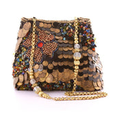 NF701 EVENING CLUTCH AND SHOULDER BAG - German Fuentes Wholesale of Leather Handbags, Belts and Accessories - German Fuentes