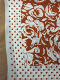 YF08-C116 FLOWER PRINTED SMALL SQUARE SCARF