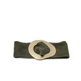 CINT-069 GOLD METALLIC BUCKLE BELT - German Fuentes Wholesale of Leather Handbags, Belts and Accessories - German Fuentes