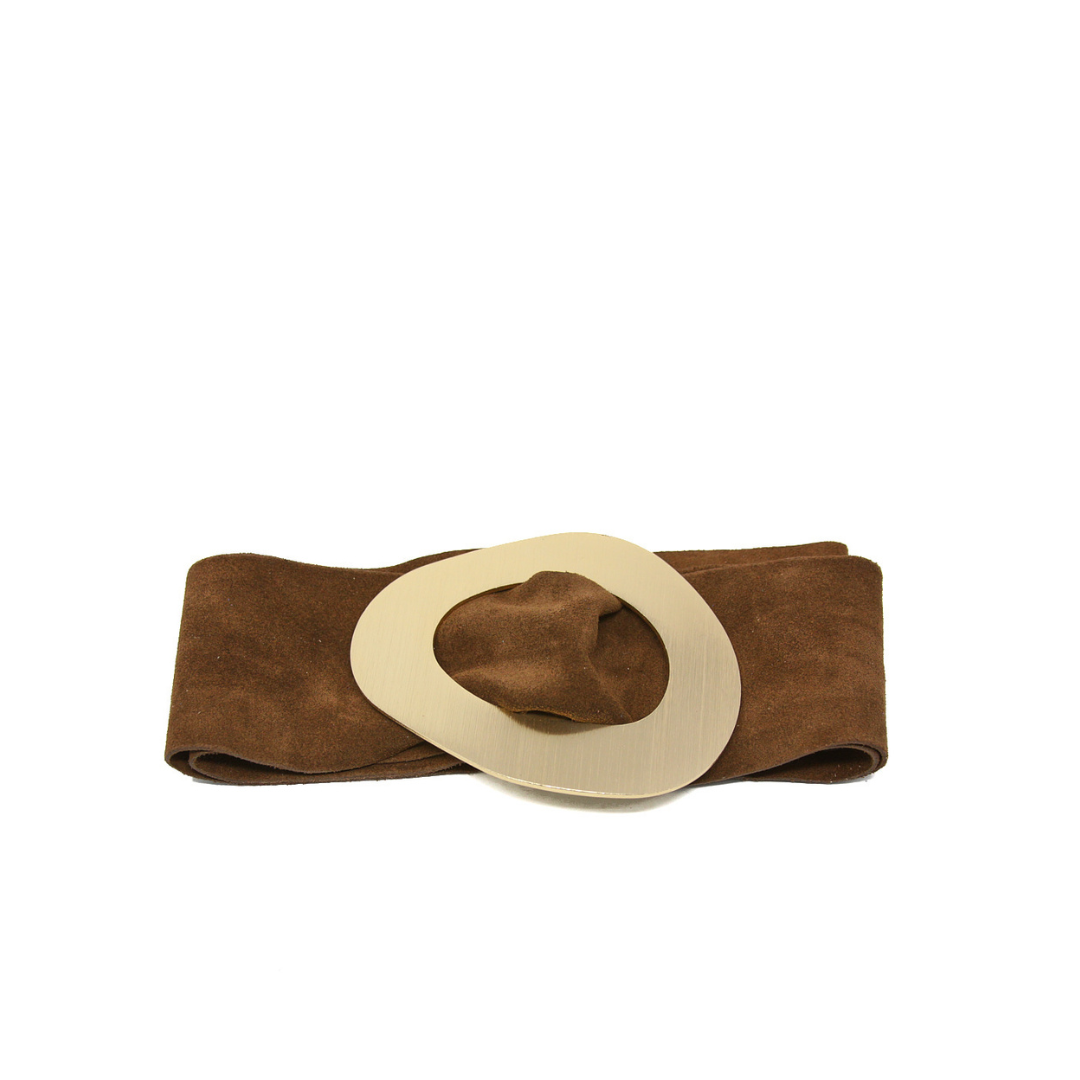 CINT-069 GOLD METALLIC BUCKLE BELT - German Fuentes Wholesale of Leather Handbags, Belts and Accessories - German Fuentes