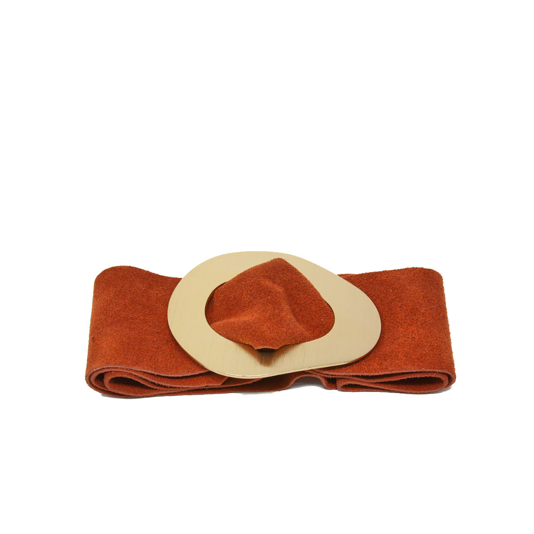 CINT-069 GOLD METALLIC BUCKLE BELT - German Fuentes Wholesale of Leather Handbags, Belts and Accessories - German Fuentes