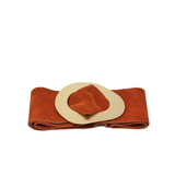 CINT-069 GOLD METALLIC BUCKLE BELT - German Fuentes Wholesale of Leather Handbags, Belts and Accessories - German Fuentes
