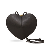 GF0990 GENUINE ITALIAN LEATHER CROSSBODY HEART BAG