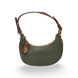 GF2575B GENUINE ITALIAN LEATHER HALF MOON BAG