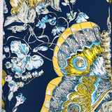 GF08-SQ78 VIBRANT FLORAL PRINT BIG SIZE SQUARE SCARF - German Fuentes Wholesale of Leather Handbags, Belts and Accessories - German Fuentes