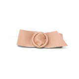 CINT-06 CIRCULAR BUCKLE LEATHER BELT - German Fuentes Wholesale of Leather Handbags, Belts and Accessories - German Fuentes