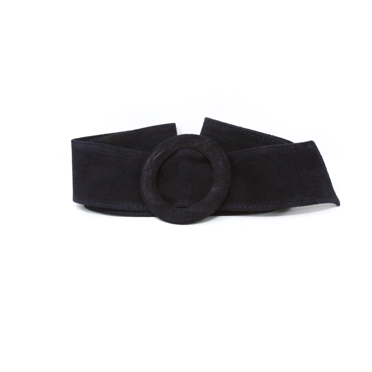 CINT-07 CIRCLE BUCKLE SUEDE BELT - German Fuentes Wholesale of Leather Handbags, Belts and Accessories - German Fuentes