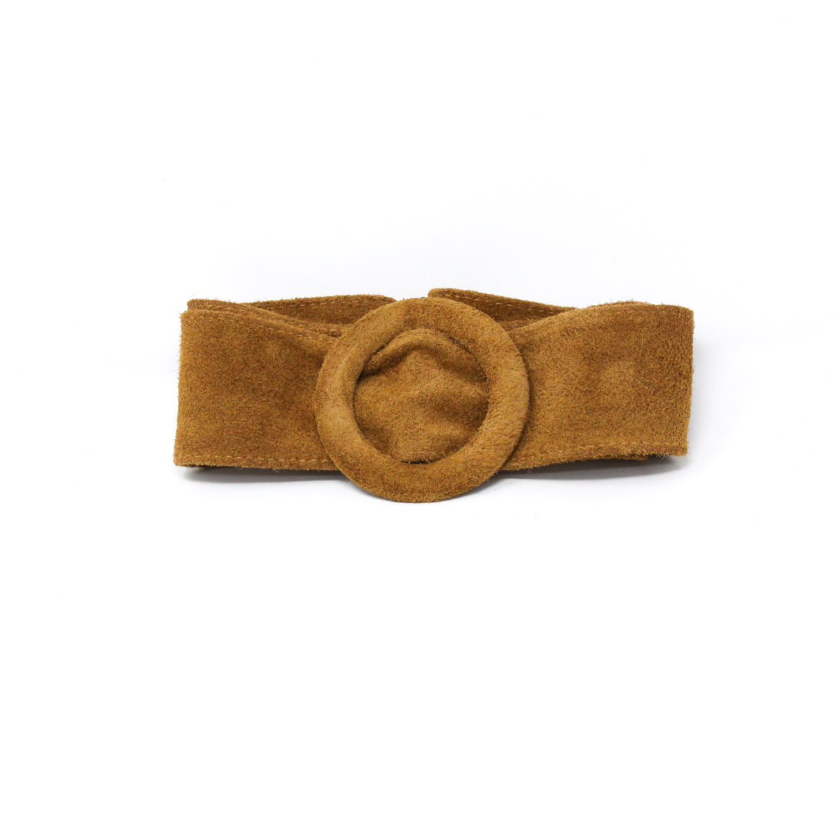 CINT-07 CIRCLE BUCKLE SUEDE BELT - German Fuentes Wholesale of Leather Handbags, Belts and Accessories - German Fuentes