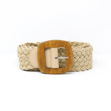 CINT-11 WOODEN BUCKLE STRETCH BELT