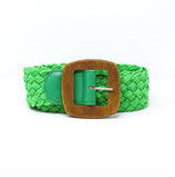 CINT-11 WOODEN BUCKLE STRETCH BELT