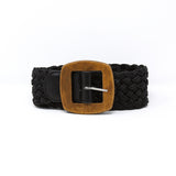 CINT-11 WOODEN BUCKLE STRETCH BELT