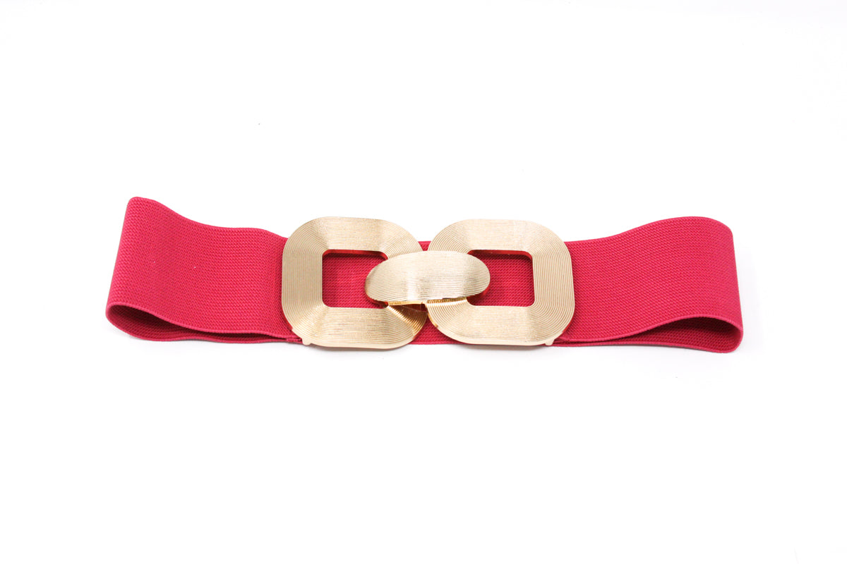 CINT-20 METAL BUCKLE STRETCH BELT - German Fuentes Wholesale of Leather Handbags, Belts and Accessories - German Fuentes