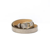 CINT-31 ADJUSTABLE LEATHER CROC BELT - German Fuentes Wholesale of Leather Handbags, Belts and Accessories - German Fuentes