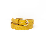 CINT-31 ADJUSTABLE LEATHER CROC BELT - German Fuentes Wholesale of Leather Handbags, Belts and Accessories - German Fuentes
