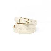 CINT-31 ADJUSTABLE LEATHER CROC BELT - German Fuentes Wholesale of Leather Handbags, Belts and Accessories - German Fuentes