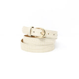CINT-31 ADJUSTABLE LEATHER CROC BELT - German Fuentes Wholesale of Leather Handbags, Belts and Accessories - German Fuentes