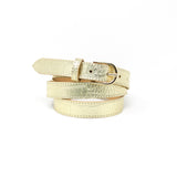 CINT-31 ADJUSTABLE LEATHER CROC BELT - German Fuentes Wholesale of Leather Handbags, Belts and Accessories - German Fuentes