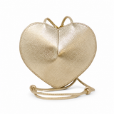 GF0990 GENUINE ITALIAN LEATHER CROSSBODY HEART BAG