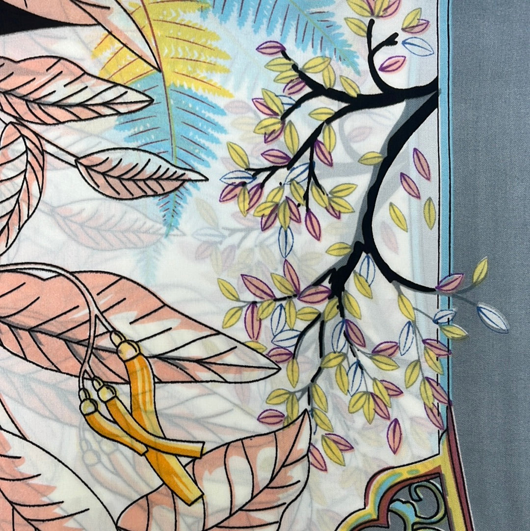 YF08-C42 GOLDEN GARDEN SCARF - German Fuentes Wholesale of Leather Handbags, Belts and Accessories - German Fuentes