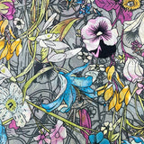 GF08-R11 COLORFUL FLOWERS BIG SIZE RECTANGULAR SILK SCARF - German Fuentes Wholesale of Leather Handbags, Belts and Accessories - German Fuentes