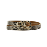 CINT-47 SNAKE PRINT ADJUSTABLE LEATHER BELT