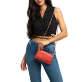 GF0603 GENUINE ITALIAN LEATHER CROSSBODY CLUTCH