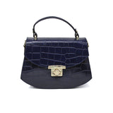 GF1923 GENUINE ITALIAN LEATHER CROC EMBOSSED BAG - German Fuentes Wholesale of Leather Handbags, Belts and Accessories - German Fuentes