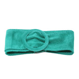 CINT-07 CIRCLE BUCKLE SUEDE BELT - German Fuentes Wholesale of Leather Handbags, Belts and Accessories - German Fuentes