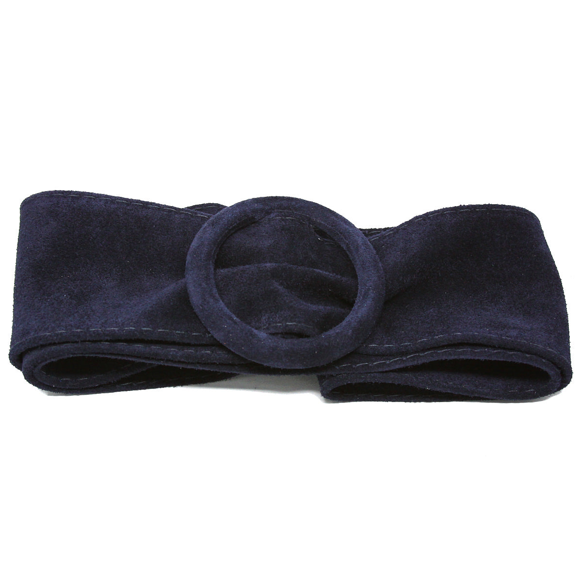 CINT-07 CIRCLE BUCKLE SUEDE BELT - German Fuentes Wholesale of Leather Handbags, Belts and Accessories - German Fuentes