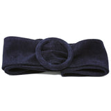 CINT-07 CIRCLE BUCKLE SUEDE BELT - German Fuentes Wholesale of Leather Handbags, Belts and Accessories - German Fuentes