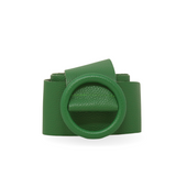 CINT-06 CIRCULAR BUCKLE LEATHER BELT - German Fuentes Wholesale of Leather Handbags, Belts and Accessories - German Fuentes