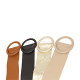 CINT-06 CIRCULAR BUCKLE LEATHER BELT - German Fuentes Wholesale of Leather Handbags, Belts and Accessories - German Fuentes
