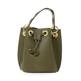 GF0441 GENUINE ITALIAN LEATHER BUCKET BAG