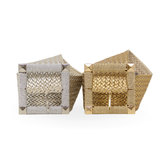 CINT-49 SQUARE BUCKLE ONE SIZE RAFFIA BELT