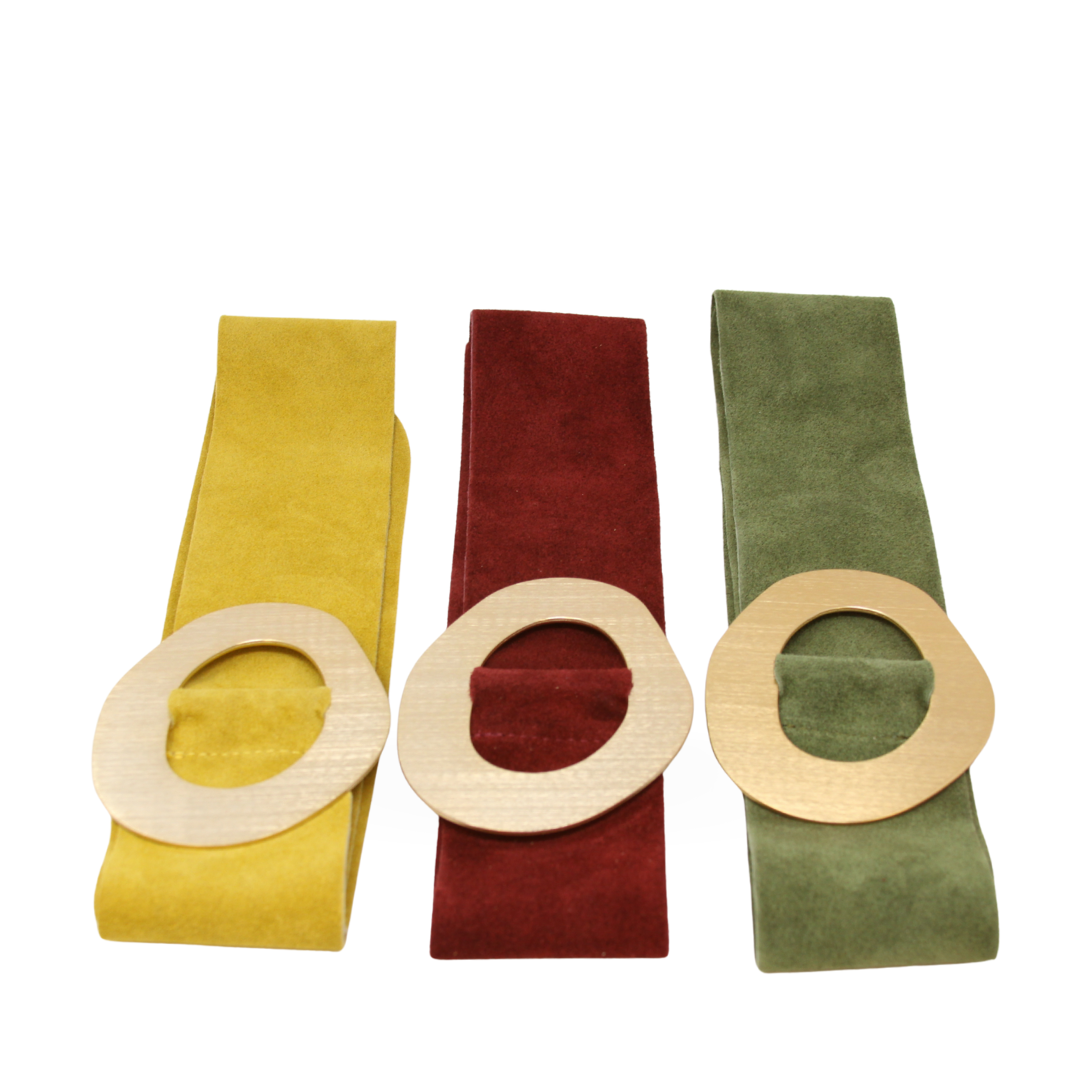 CINT-069 GOLD METALLIC BUCKLE BELT - German Fuentes Wholesale of Leather Handbags, Belts and Accessories - German Fuentes