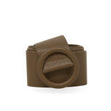 CINT-06 CIRCULAR BUCKLE LEATHER BELT - German Fuentes Wholesale of Leather Handbags, Belts and Accessories - German Fuentes