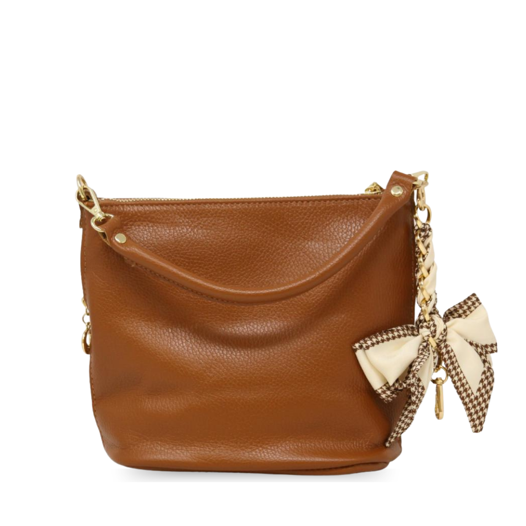 GF0798 GENUINE ITALIAN LEATHER ZIPPER MID BAG - German Fuentes Wholesale of Leather Handbags, Belts and Accessories - German Fuentes