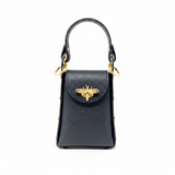 GF1080 GENUINE ITALIAN LEATHER BUMBLEBEE CLUTCH + CROSSBODY