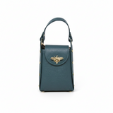 GF1080 GENUINE ITALIAN LEATHER BUMBLEBEE CLUTCH + CROSSBODY