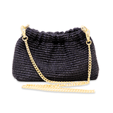 GF1021 | Raffia Chain-Handle Handbag
