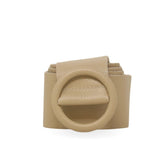 CINT-06 CIRCULAR BUCKLE LEATHER BELT - German Fuentes Wholesale of Leather Handbags, Belts and Accessories - German Fuentes