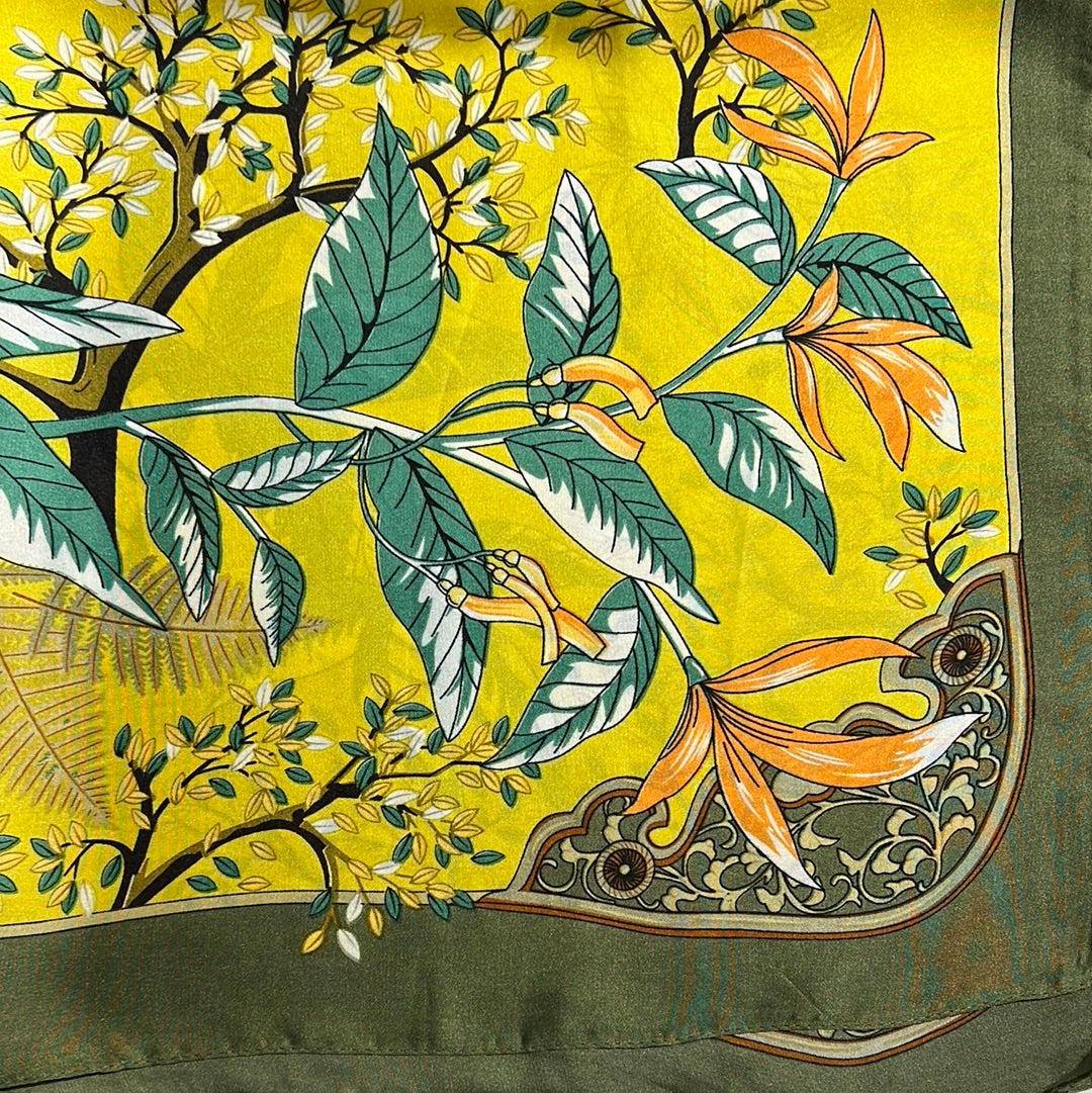 YF08-C42 GOLDEN GARDEN SCARF - German Fuentes Wholesale of Leather Handbags, Belts and Accessories - German Fuentes