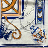 YF08-C46 NAUTICAL COMPASS SCARF - German Fuentes Wholesale of Leather Handbags, Belts and Accessories - German Fuentes