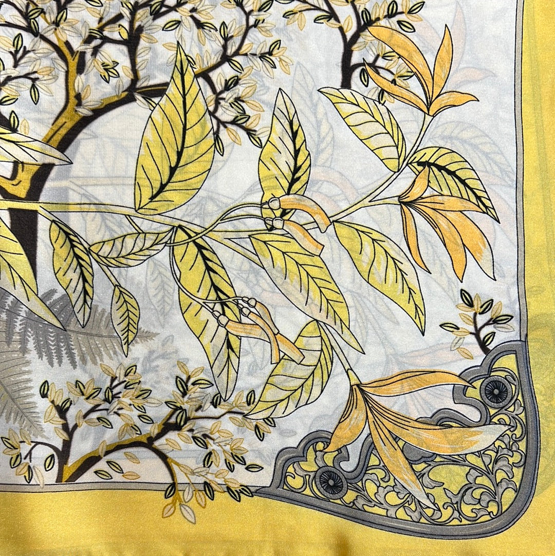 YF08-C42 GOLDEN GARDEN SCARF - German Fuentes Wholesale of Leather Handbags, Belts and Accessories - German Fuentes