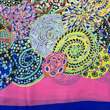 GF08-R65 MANDALA INSPIRED DESIGN BIG SIZE RECTANGULAR SCARF - German Fuentes Wholesale of Leather Handbags, Belts and Accessories - German Fuentes