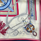 YF08-C46 NAUTICAL COMPASS SCARF - German Fuentes Wholesale of Leather Handbags, Belts and Accessories - German Fuentes