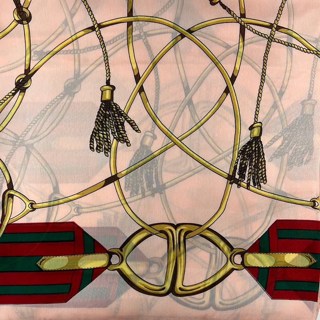 GF08-R13 GOLD CHAIN AND ROPE RECTANGULAR SCARVES - German Fuentes Wholesale of Leather Handbags, Belts and Accessories - German Fuentes